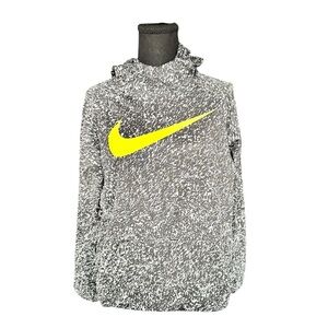 Nike Swoosh Hoodie Youth XL Women XS Black White Neon Streetwear Y34